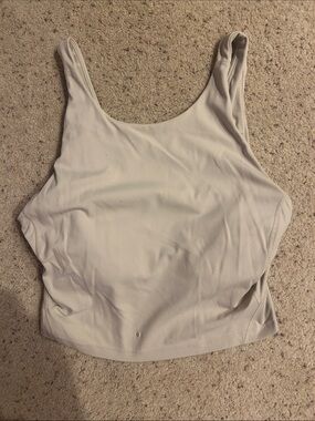 Lululemon Tan High Neck Athletic Tank